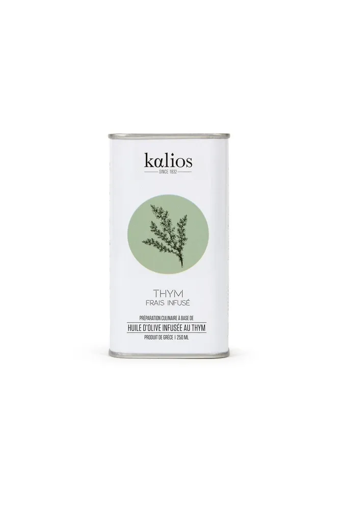 Huile d'olive Kalios thym frais infusé