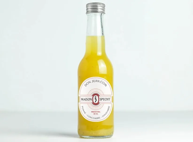 Mocktail Don Juan.com Pomme Concombre Gingembre