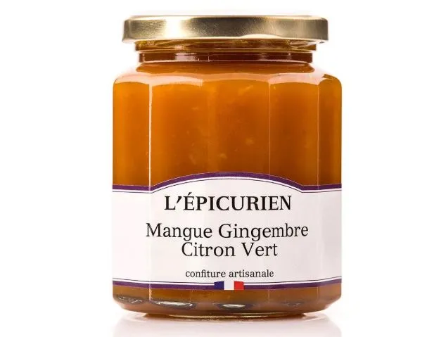 Confiture mangue gingembre citron vert