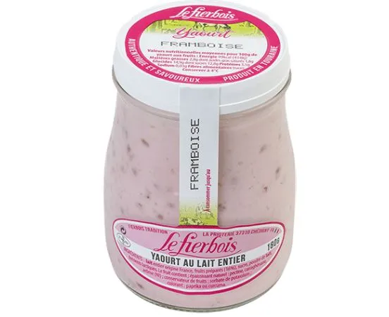 Yaourt framboise Le Fierbois