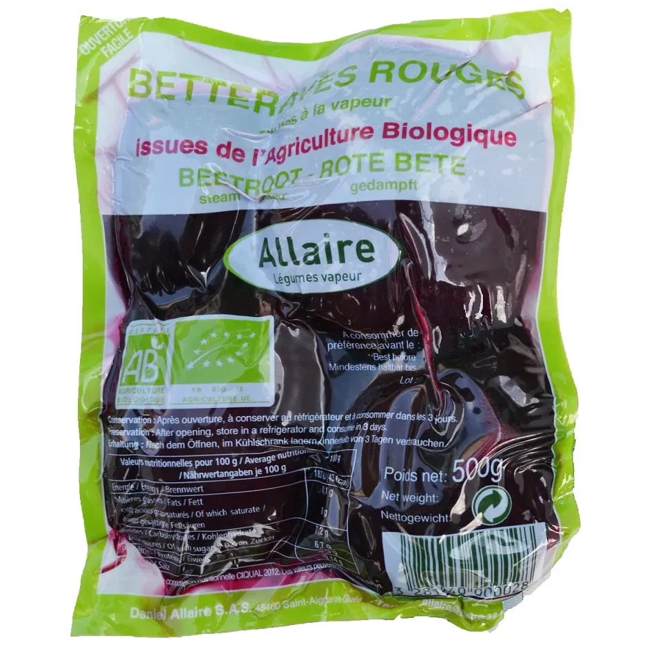 Betterave rouge cuite bio
