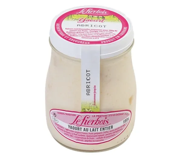 Yaourt abricot Le Fierbois