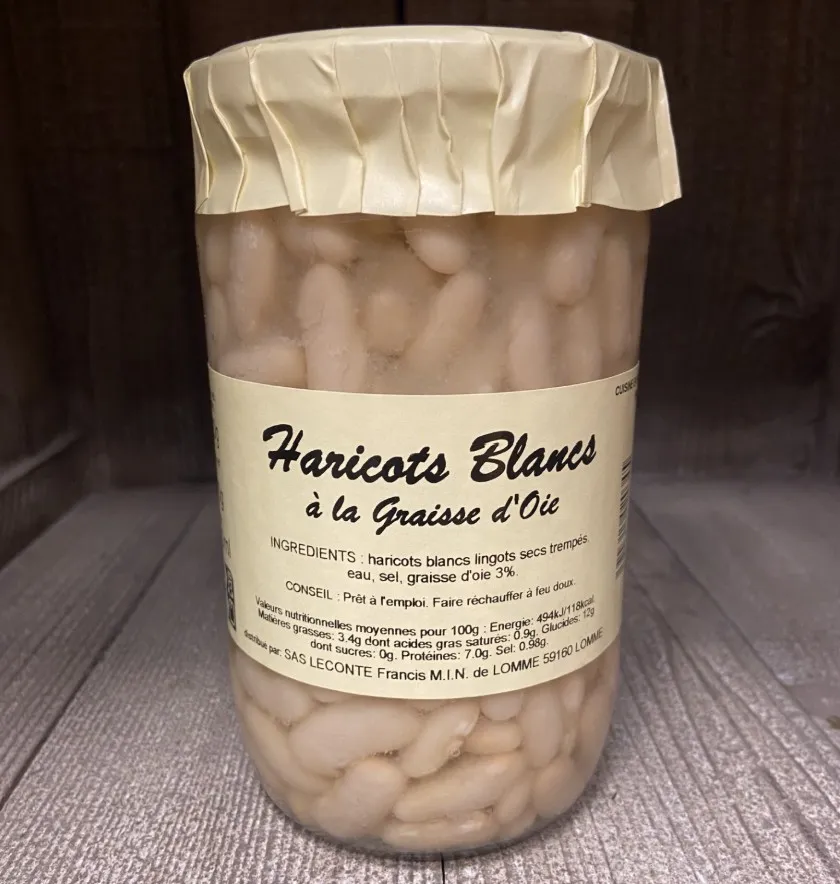 Haricots blancs à la graisse d'oie