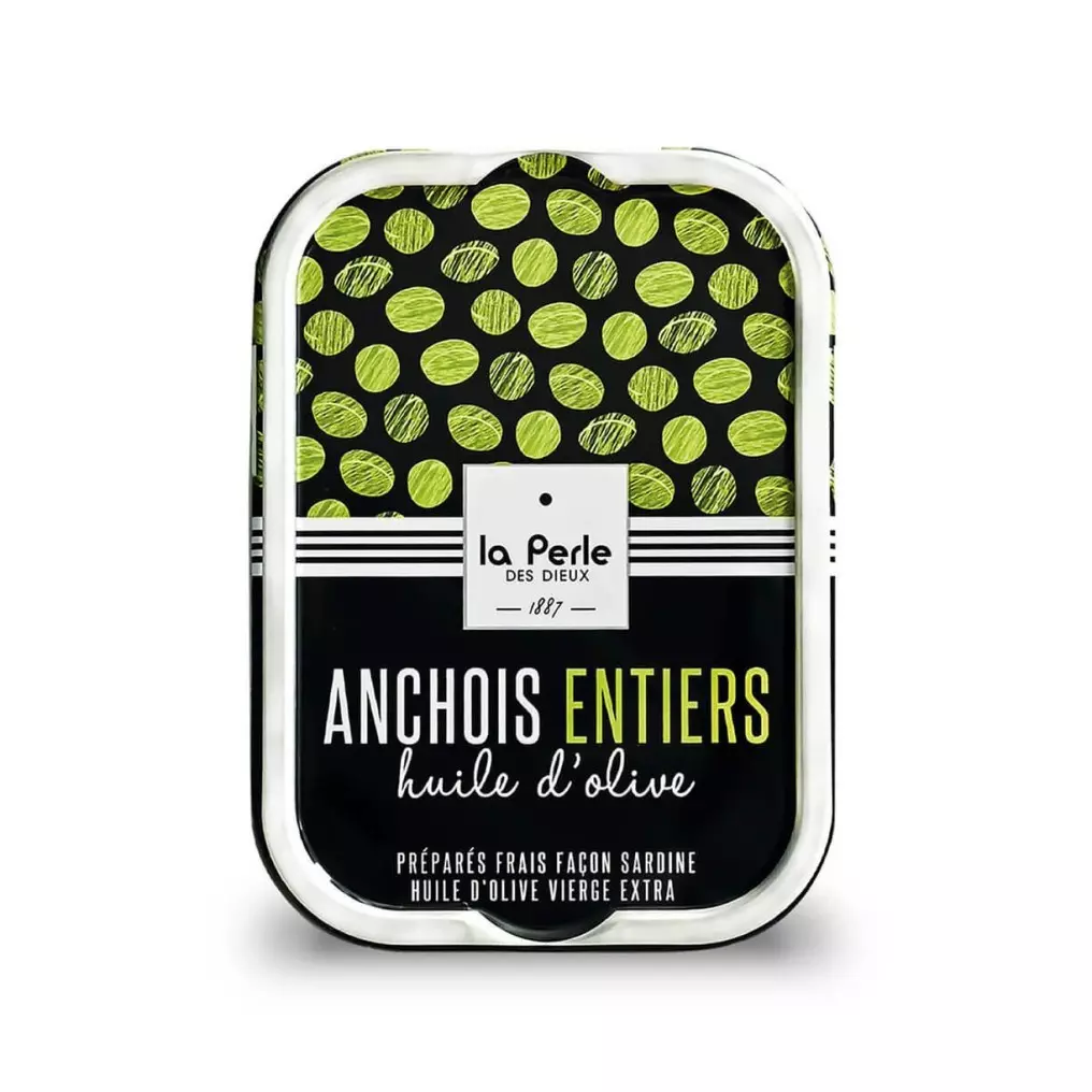 Anchois entiers huile d'olive