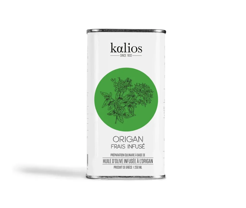 Huile d'olive Kalios origan frais infusé